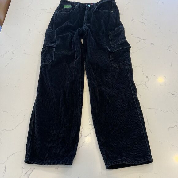 Empyre Tori Corduroy Cargo Pants Black Women’s Size 6 - Picture 1 of 11
